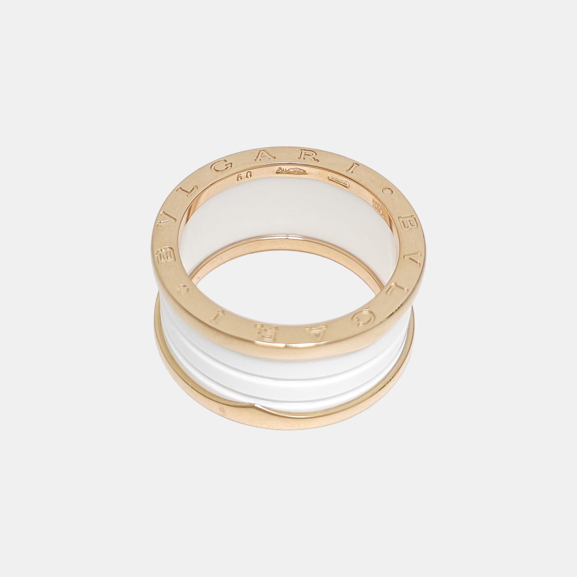 B.ZERO1 18k Rose Gold Ring EU 60