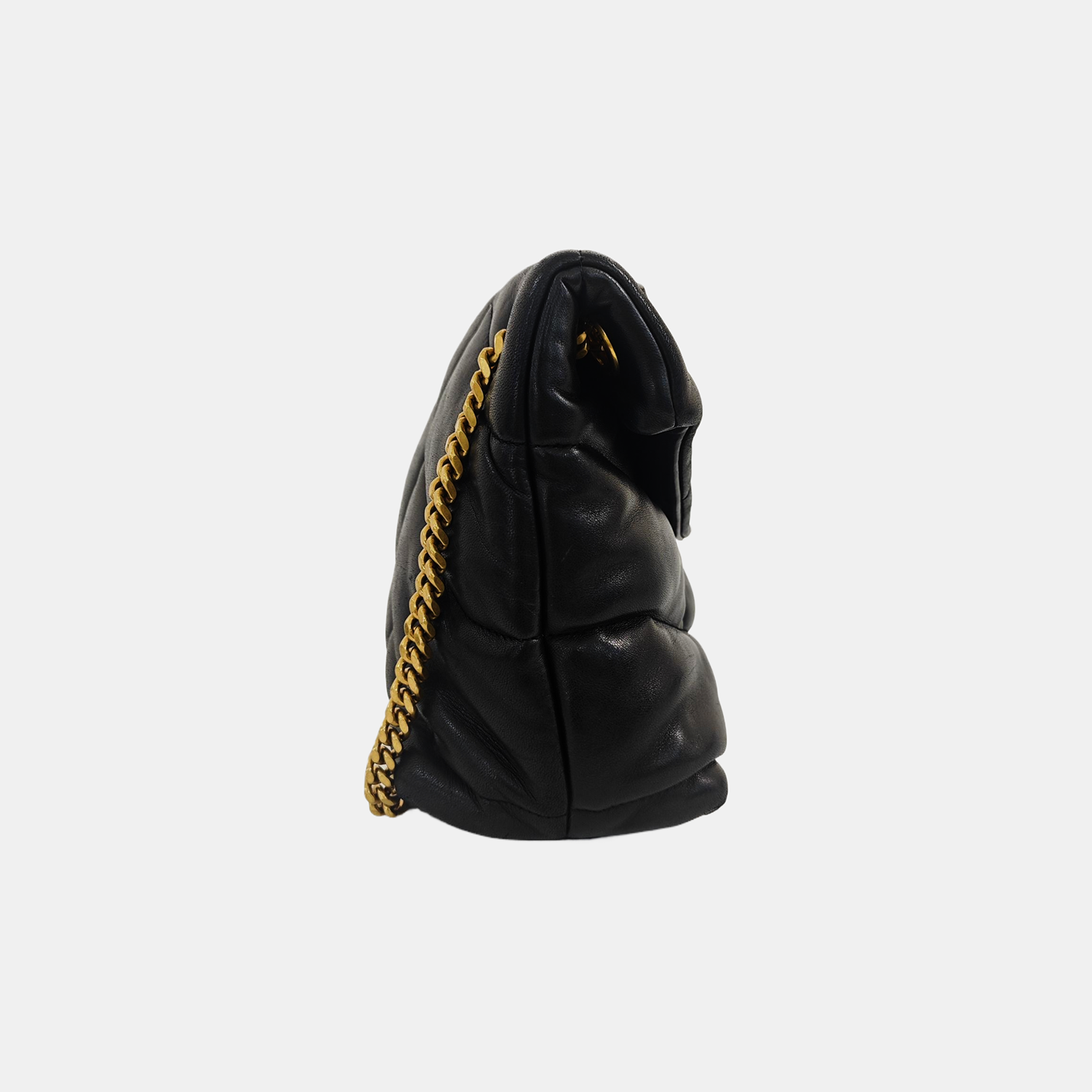 PUFFER Small Quilted Lambskin Black