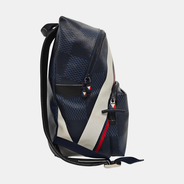 APOLLO Damier Coated Canvas Blue
