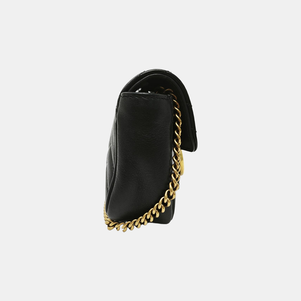 GG Marmont Mini Quilted Calfskin Black
