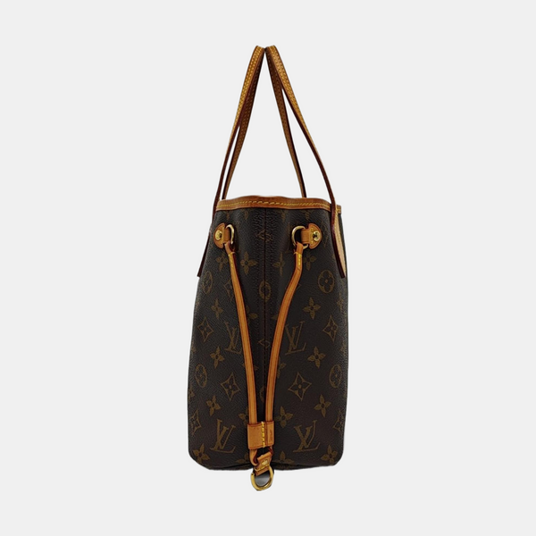 NEVERFULL PM Monogram Coated Canvas Brown