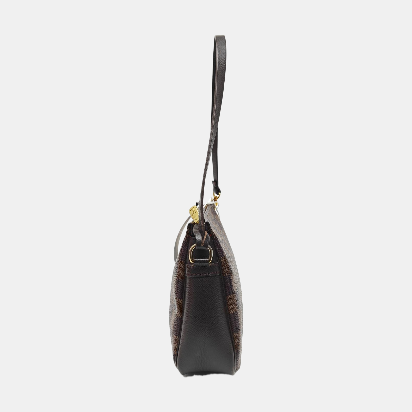 TROUSSE MAKE UP Damier Ebene Coated Canvas Brown