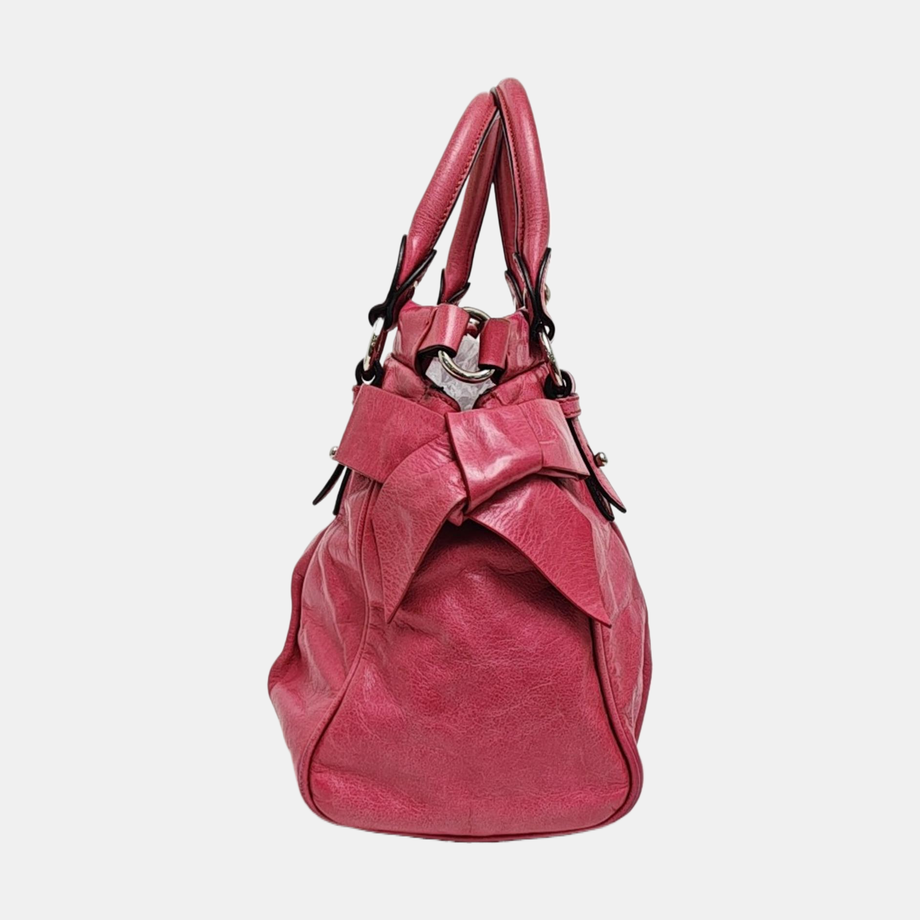 Bow Calfskin Pink