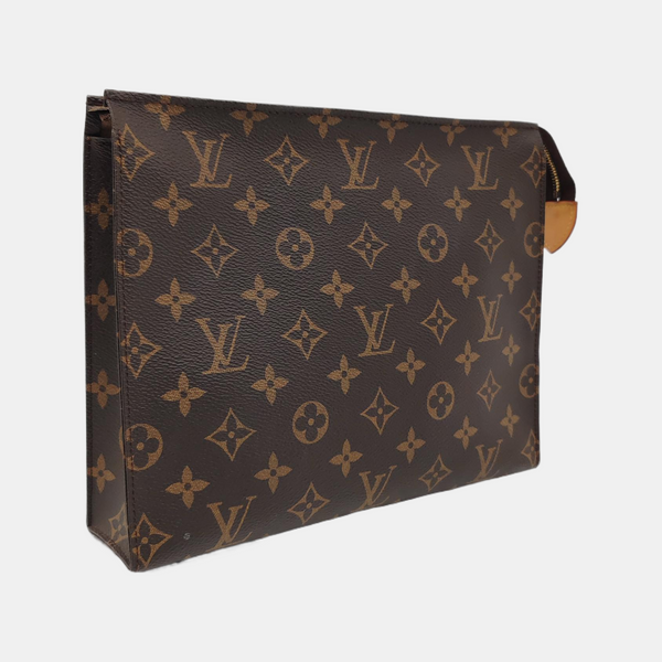 TOILET POCKET 26 Monogram Coated Canvas Brown
