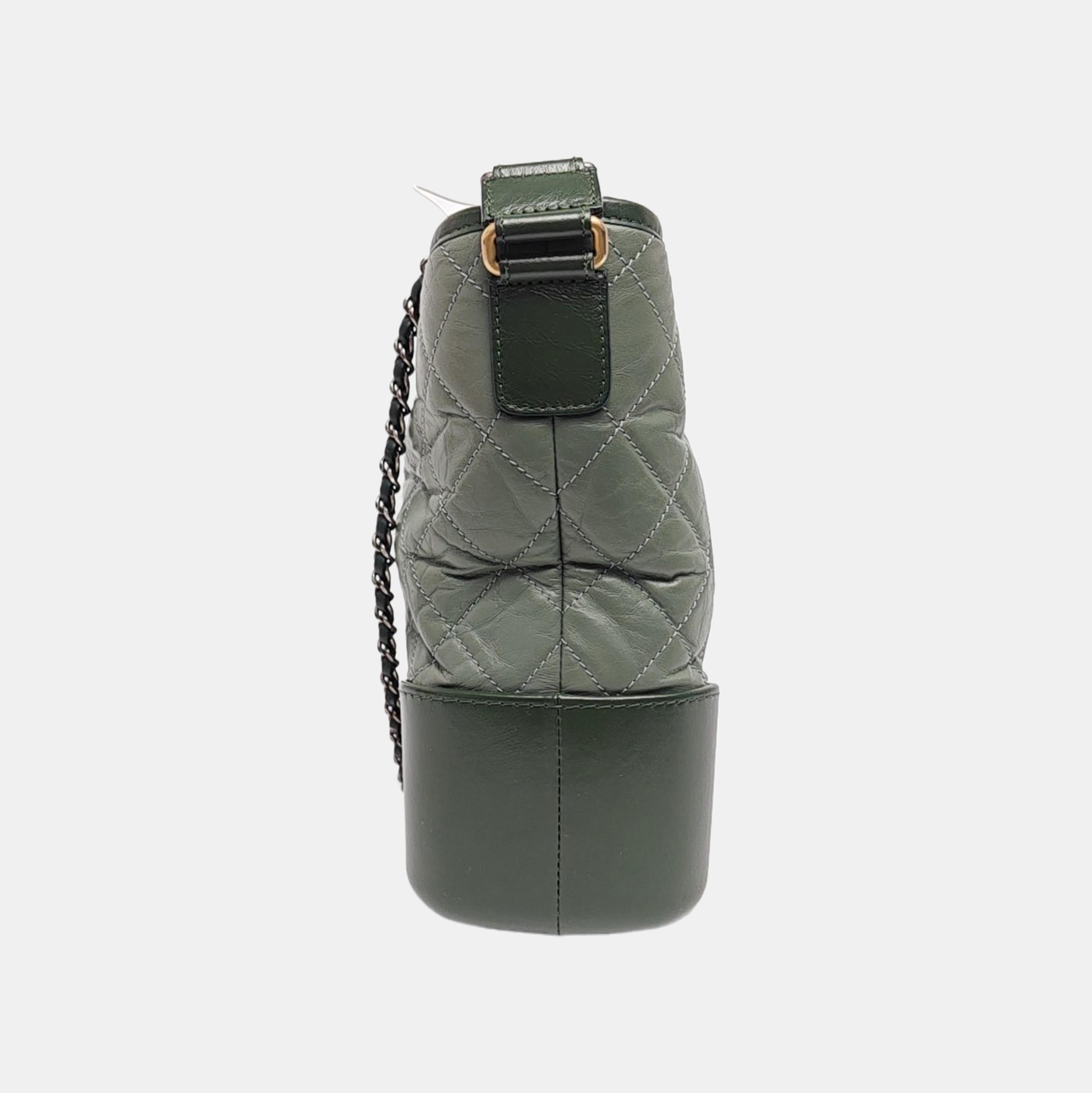GABRIELLE Medium Quilted Calfskin Green