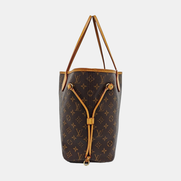 Authenticated pre-owned  NEVERFULL MM Monogram Coated Canvas Brown - Tote Bag at Looply