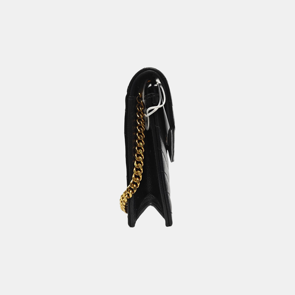 MONOGRAM WOC Chevron Calfskin Black