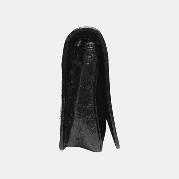 NIKI Mini Chevron Calfskin Black