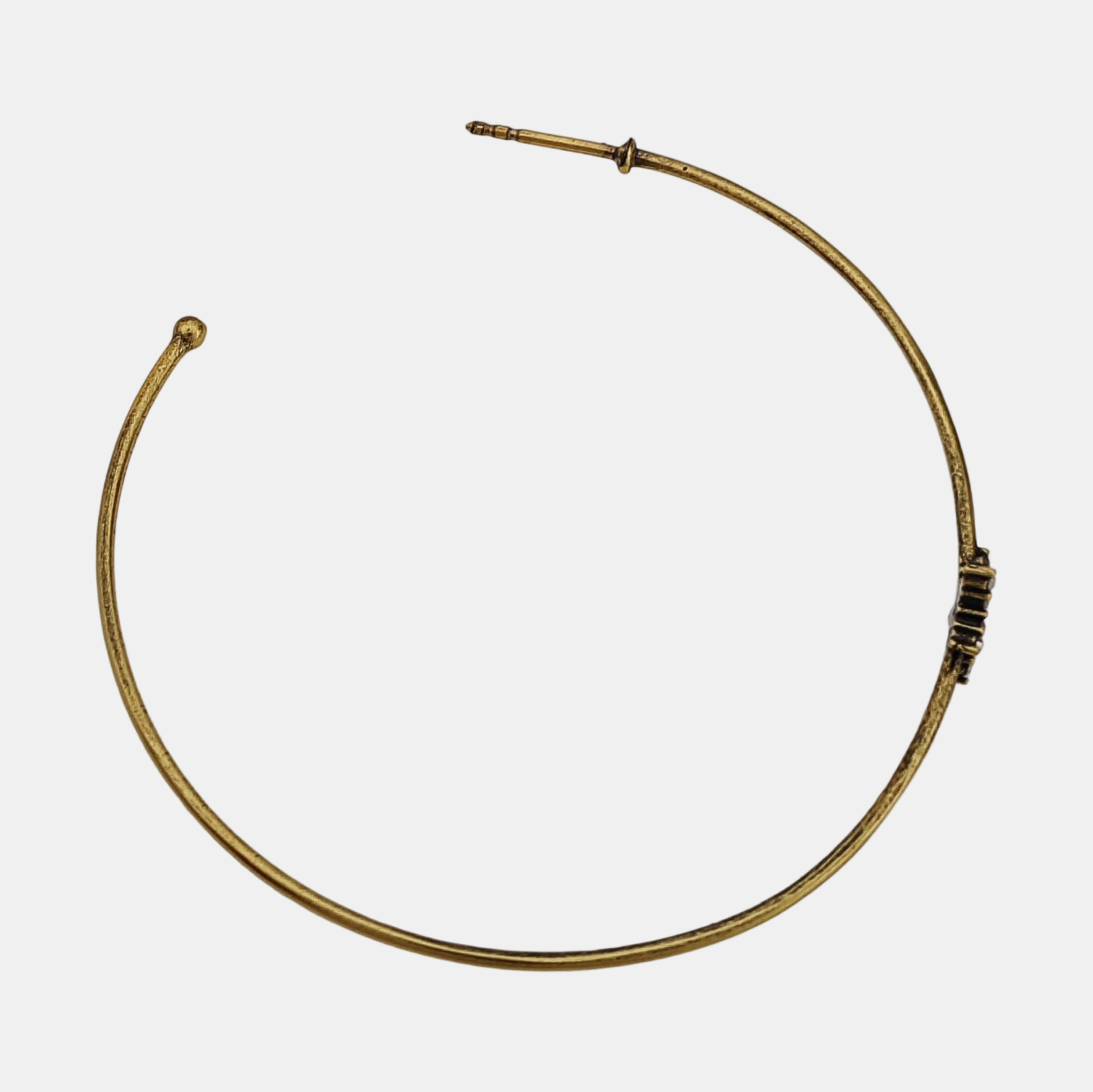 J'adior Metal Gold Stud Earrings