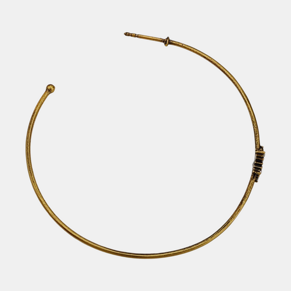 J'adior Metal Gold Stud Earrings