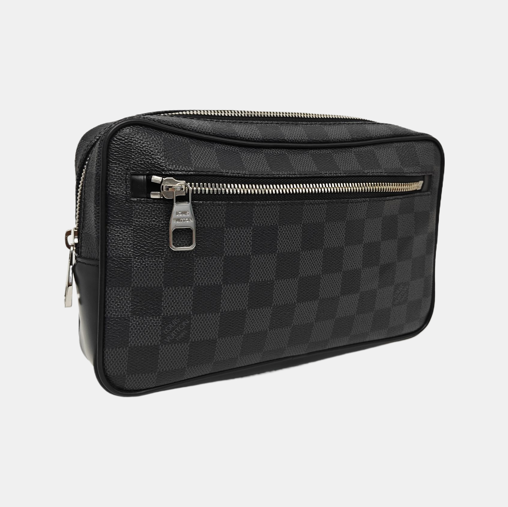 ALPHA Damier Graphite Coated Canvas Gray