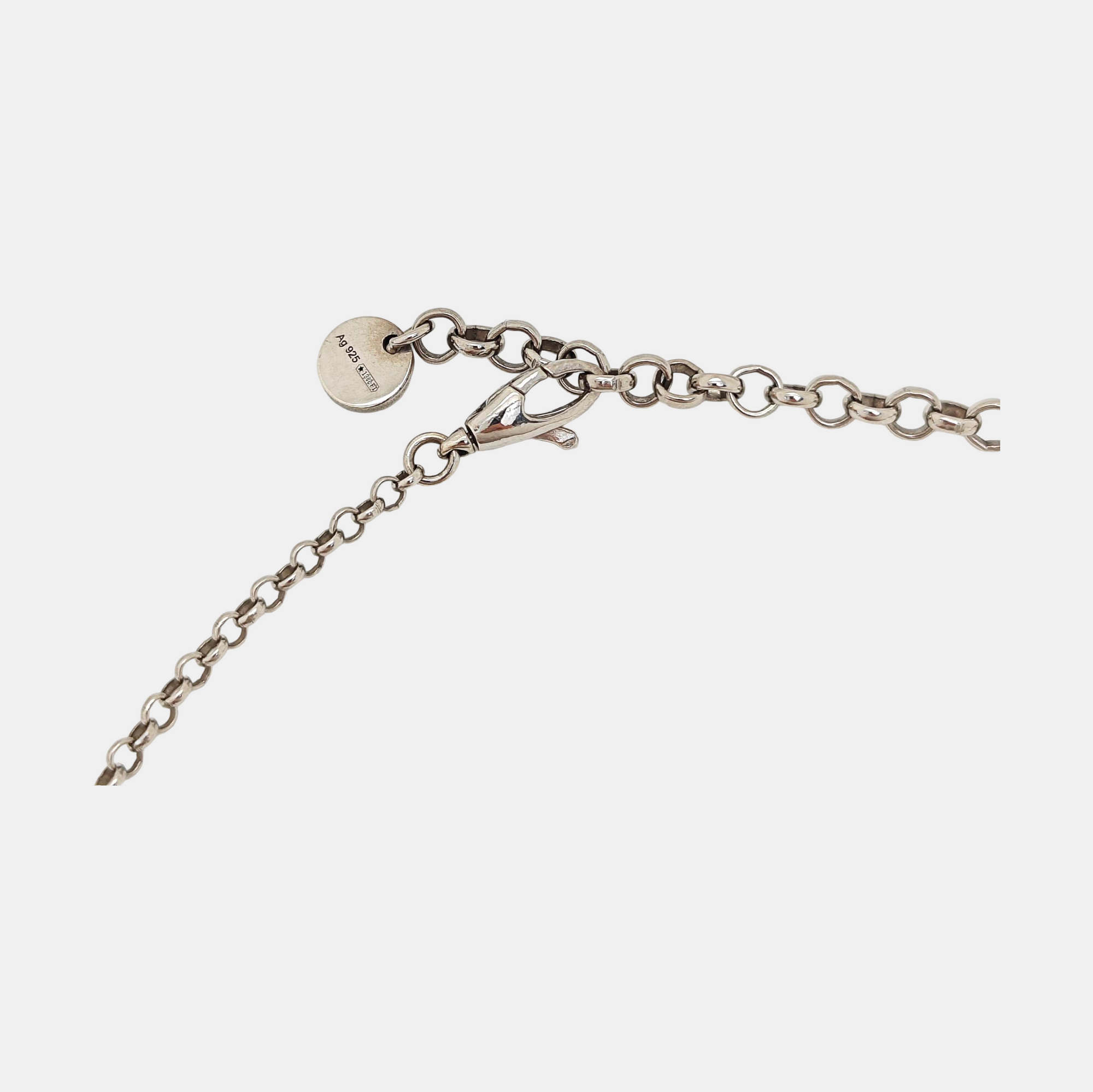 Interlocking G 925 Sterling Silver Necklace