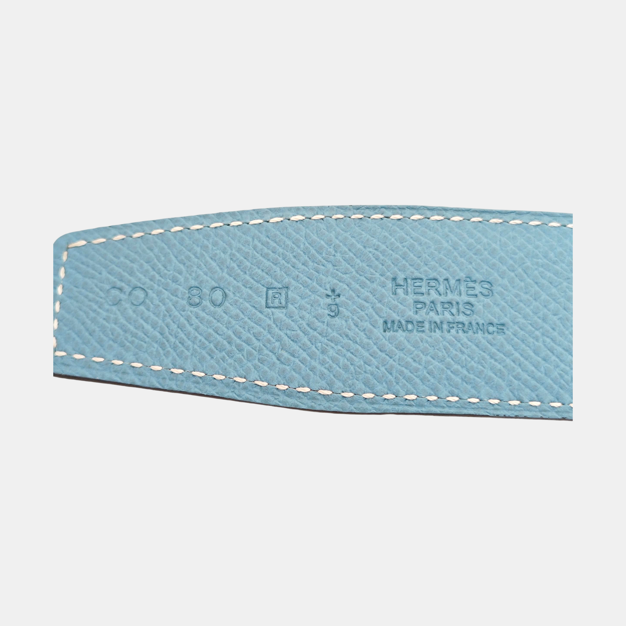 Leather Belt Blue