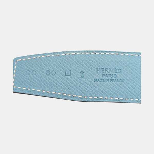 Leather Belt Blue
