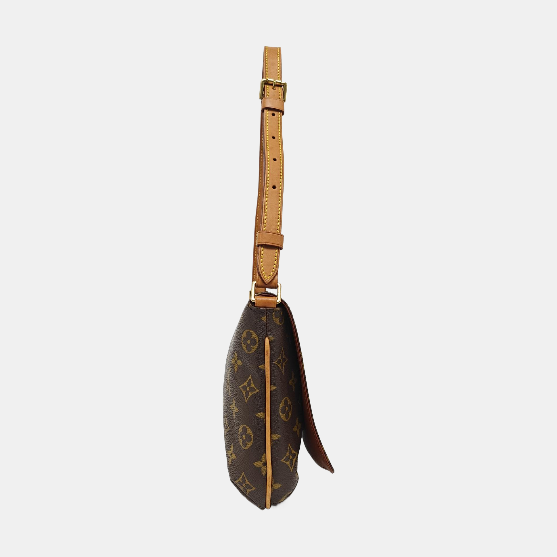 MUSETTE TANGO Monogram Coated Canvas Brown