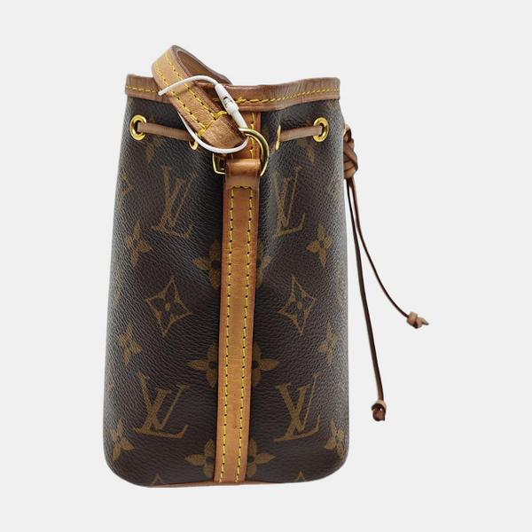 NÉONOÉ Nano Monogram Coated Canvas Brown