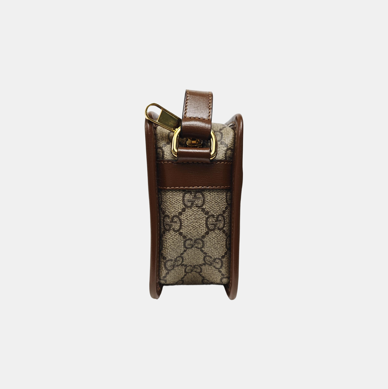 GG Supreme Mini Monogram Coated Canvas Beige