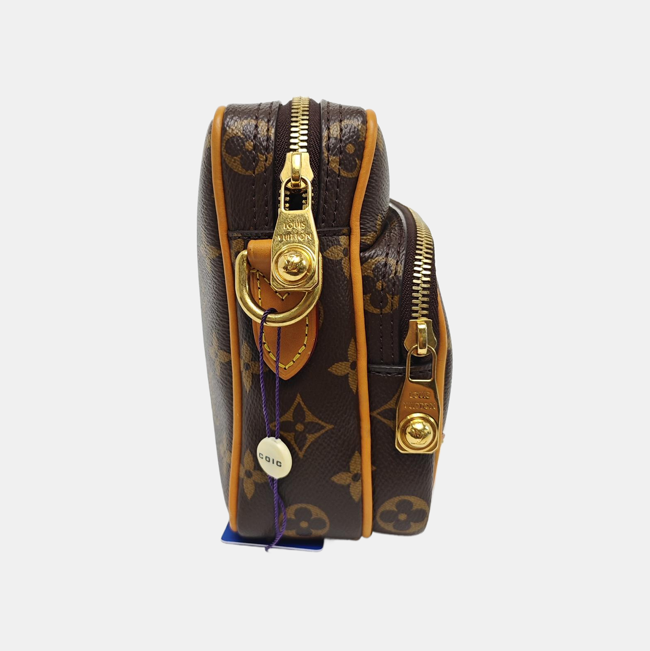NIL Monogram Coated Canvas Brown