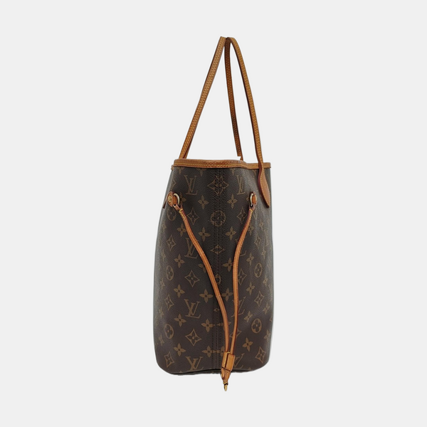 NEVERFULL MM Monogram Coated Canvas Brown