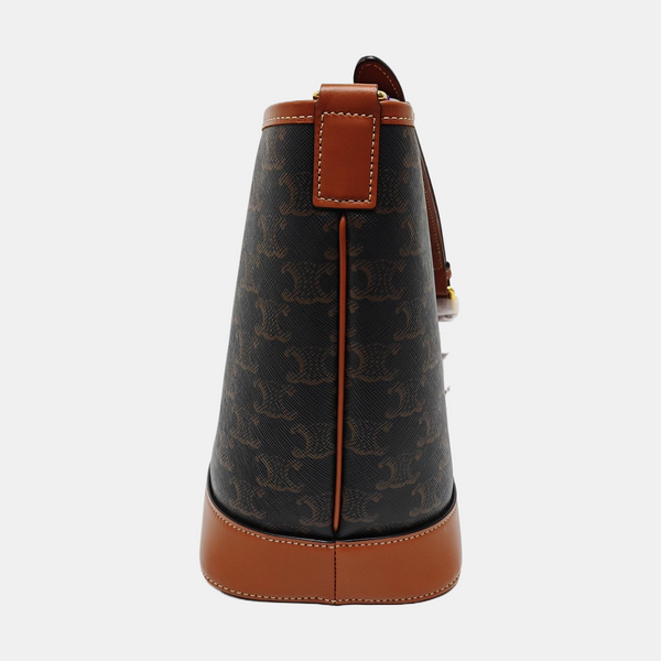 TRIOMPHE CANVAS Small Coated Canvas Brown