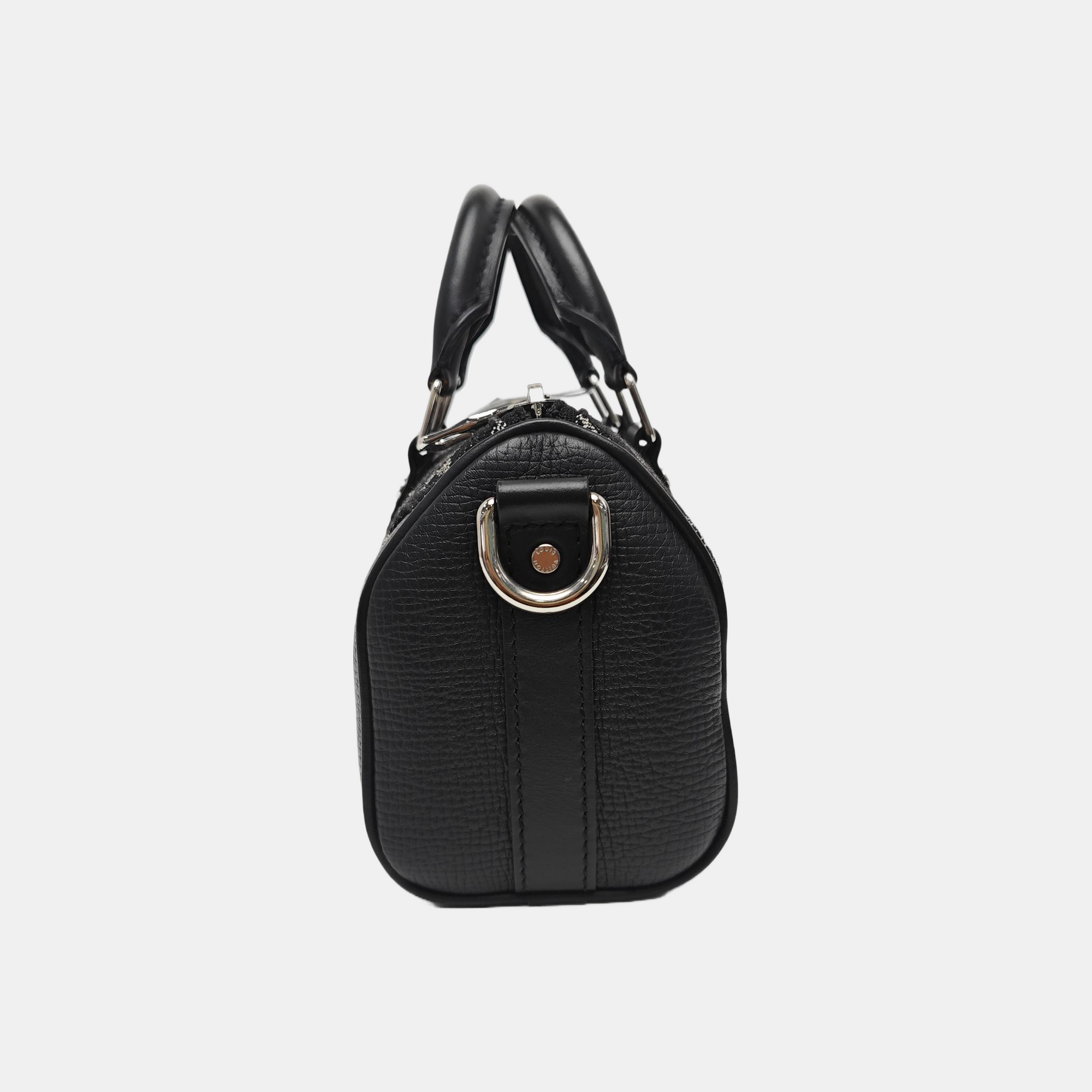 KEEPALL Nano Monogram Calfskin Black