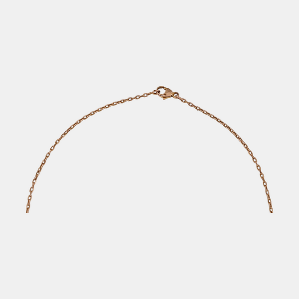 Pop H Metal Rose Gold Necklace