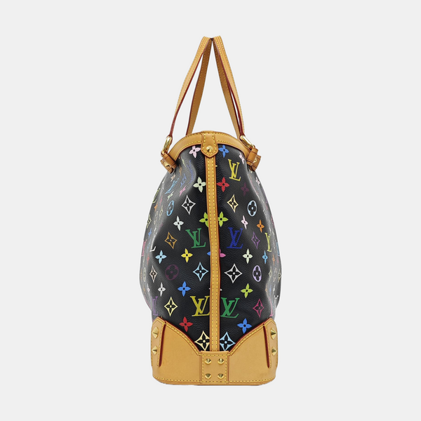 LV × TM SHARLEEN MM Monogram Coated Canvas Black