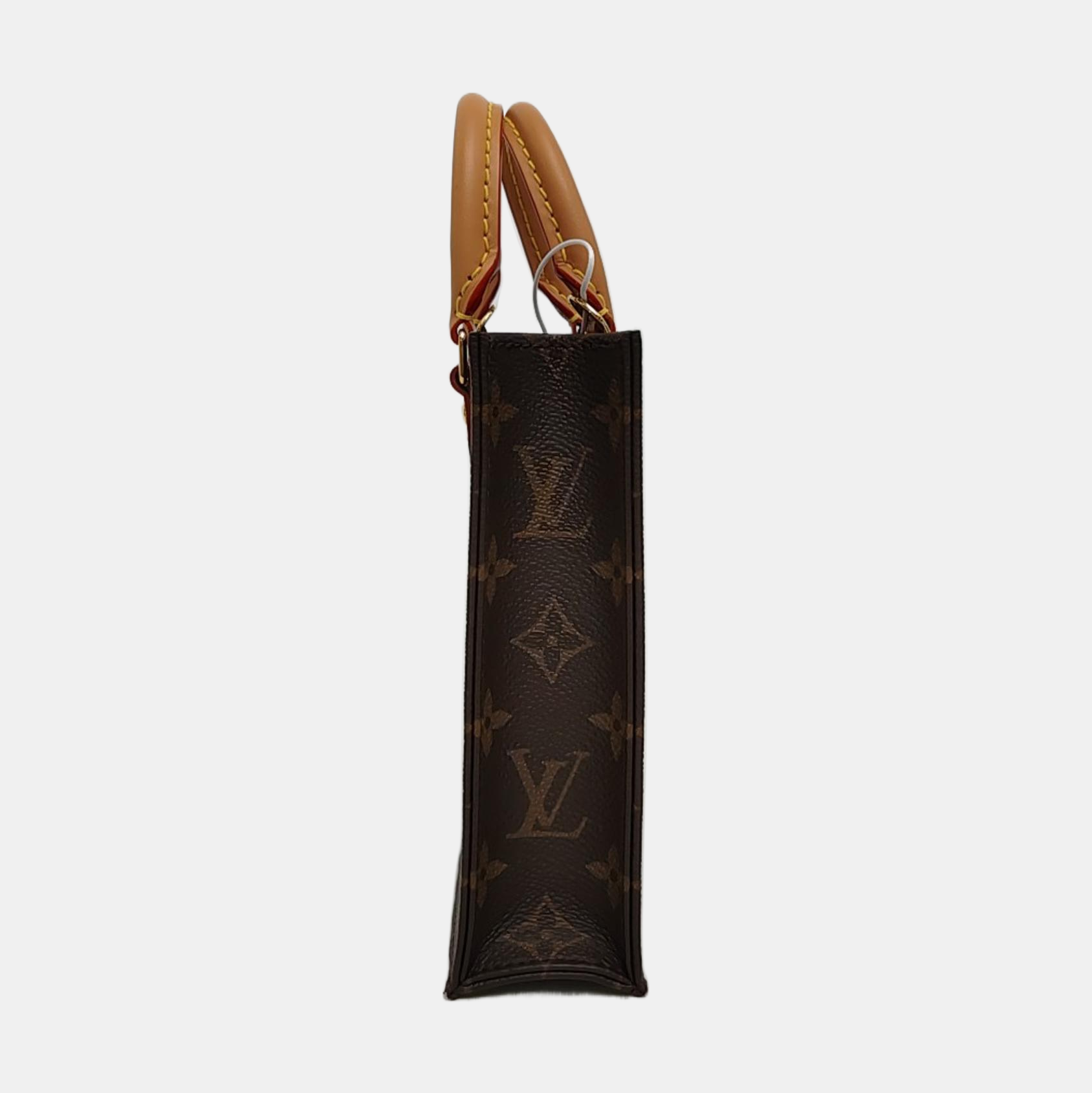 SAC PLAT Mini Monogram Coated Canvas Brown