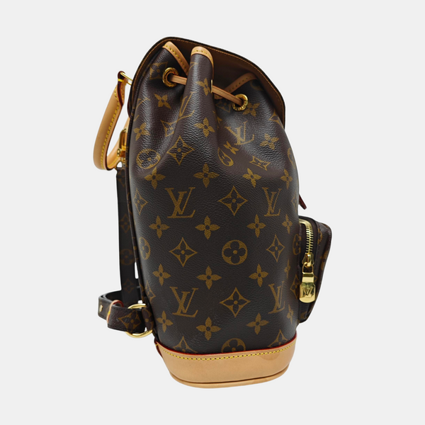 MONTSOURIS MM Monogram Coated Canvas Brown
