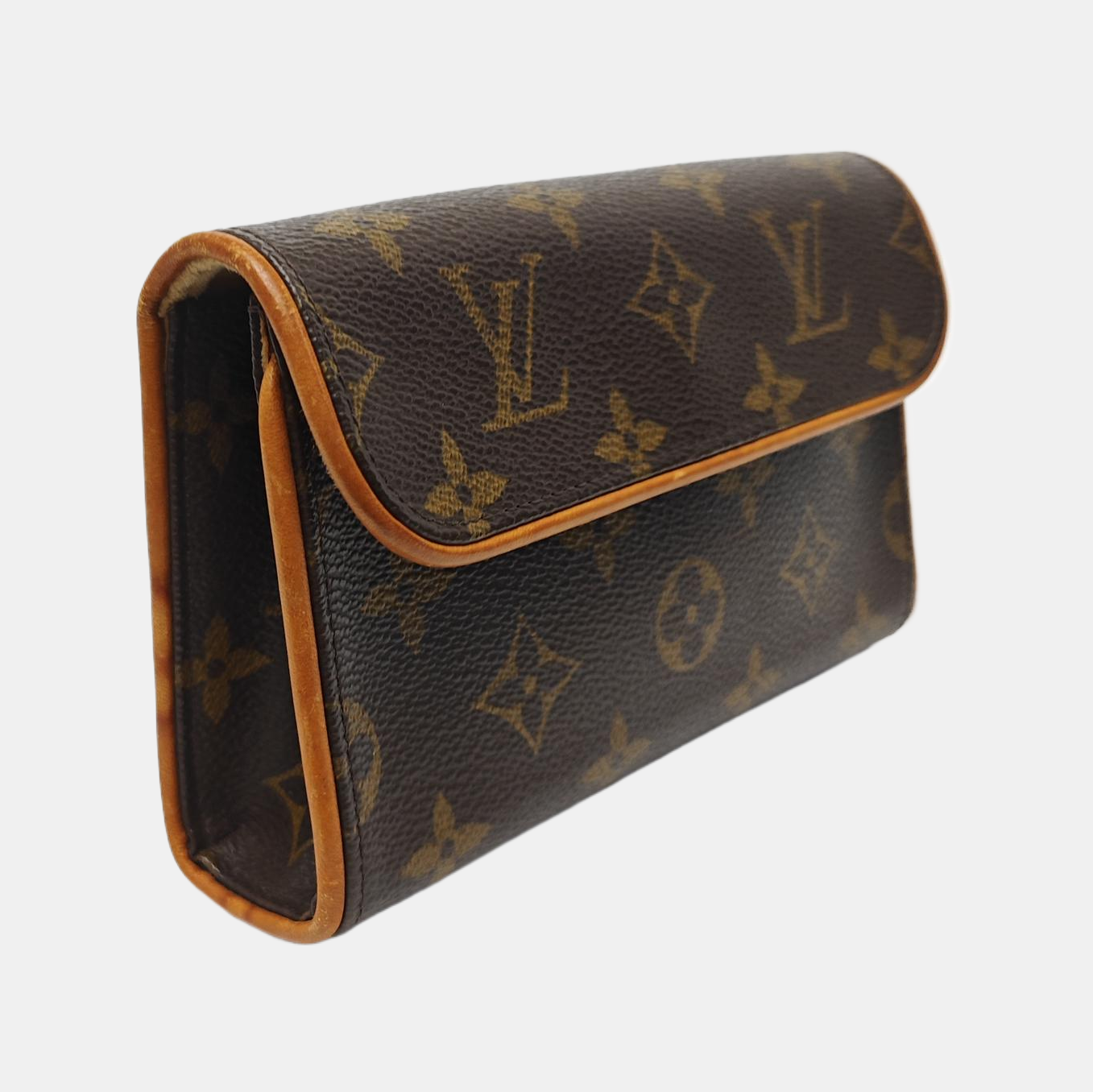 FLORENTINE Monogram Coated Canvas Brown