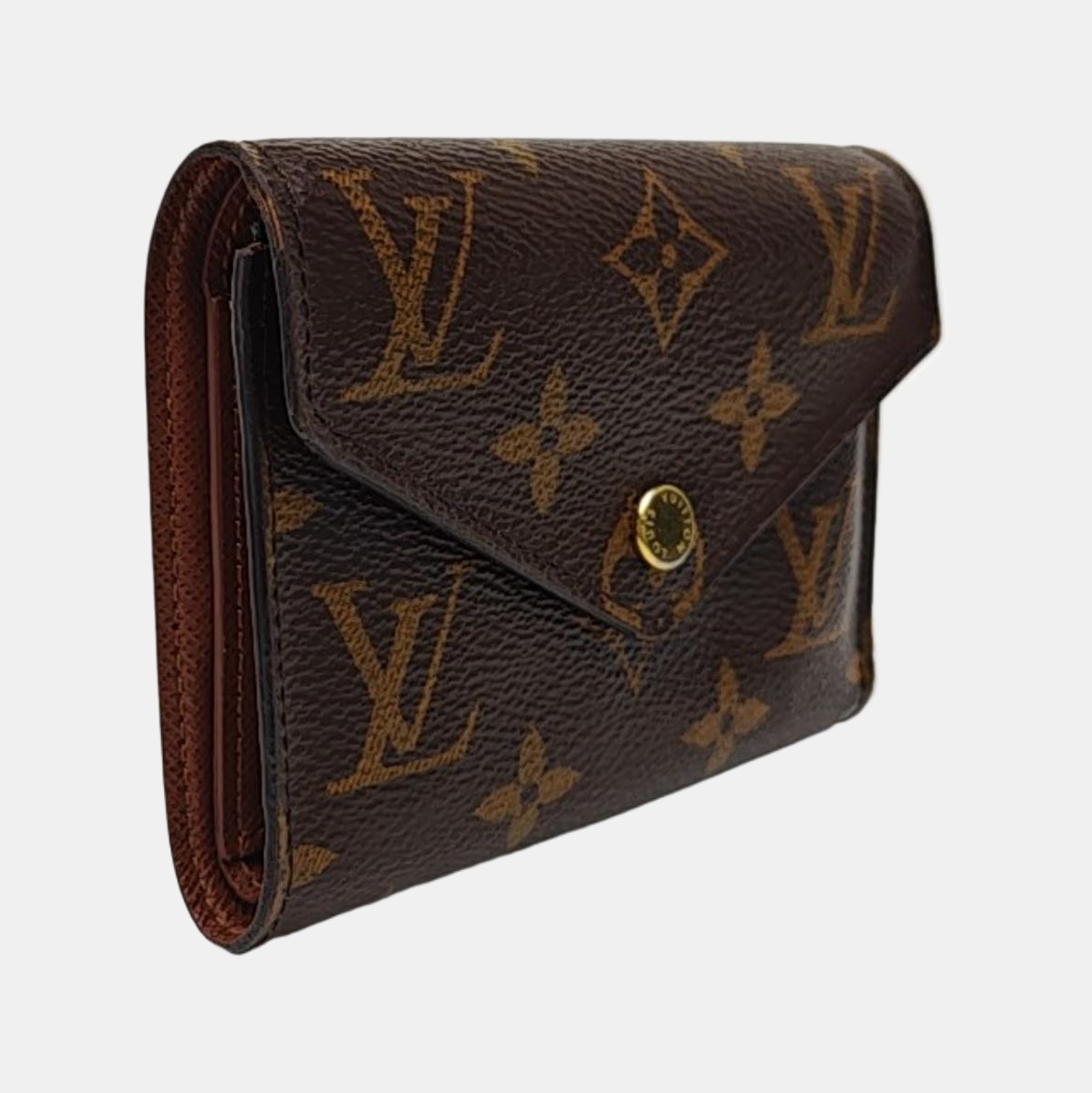 VICTORINE Monogram Coated Canvas Brown Wallet