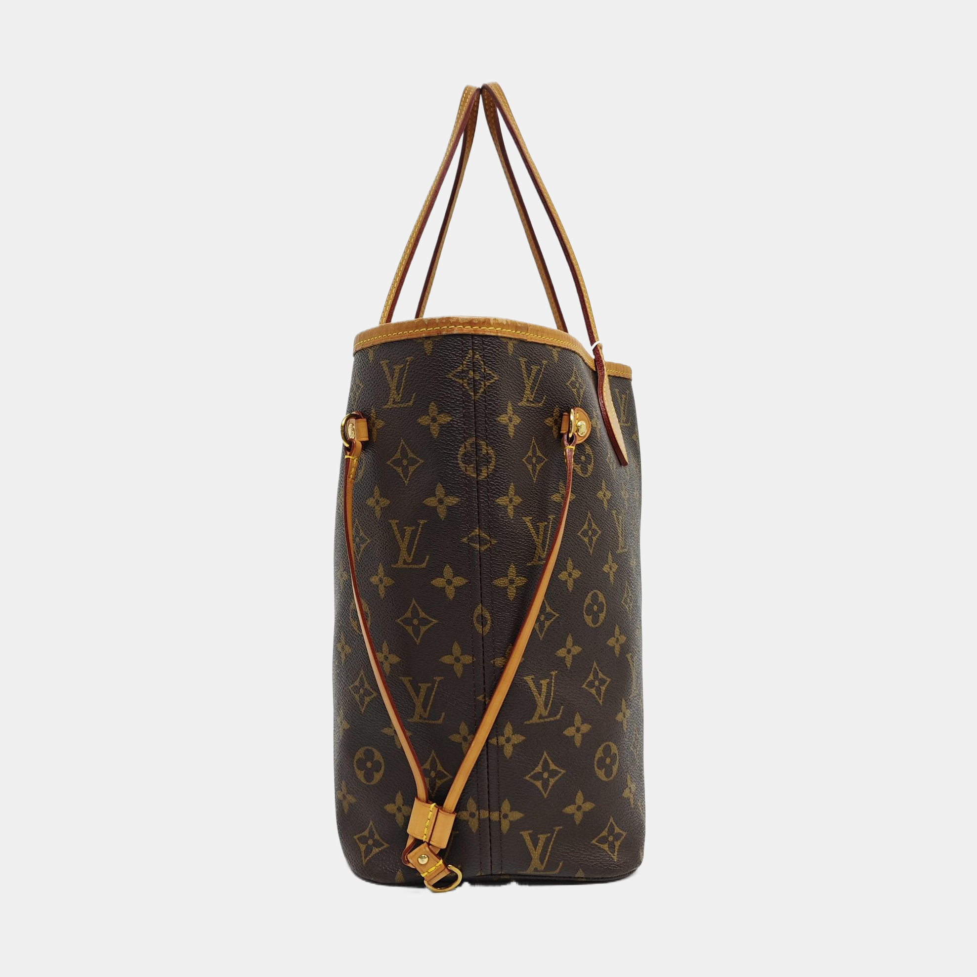 NEVERFULL MM Lona Monogram Revestida Marrón