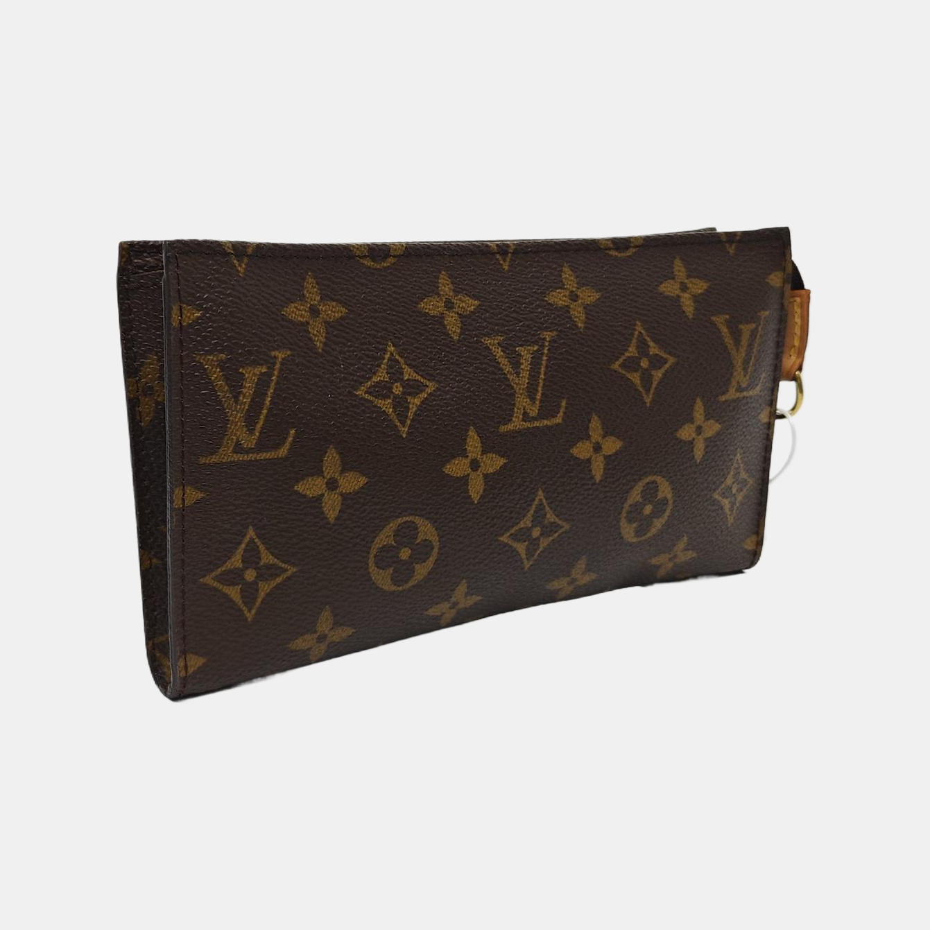 Monogram Coated Canvas Clutch Brown