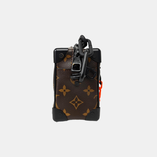 SOFT TRUNK Mini Monogram Coated Canvas Brown