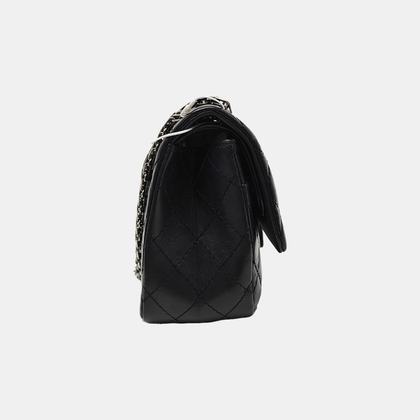 2.55 225 Quilted Calfskin Black