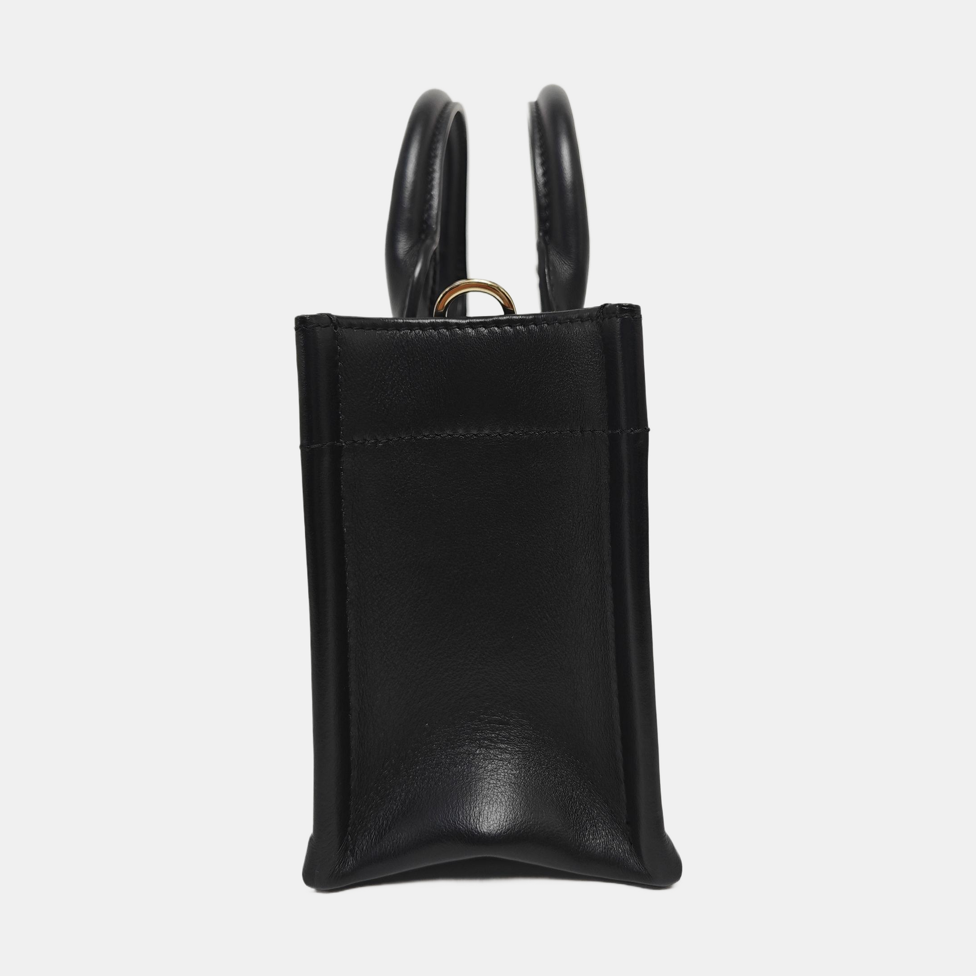 Lady D-Joy Mini Cannage Calfskin Black