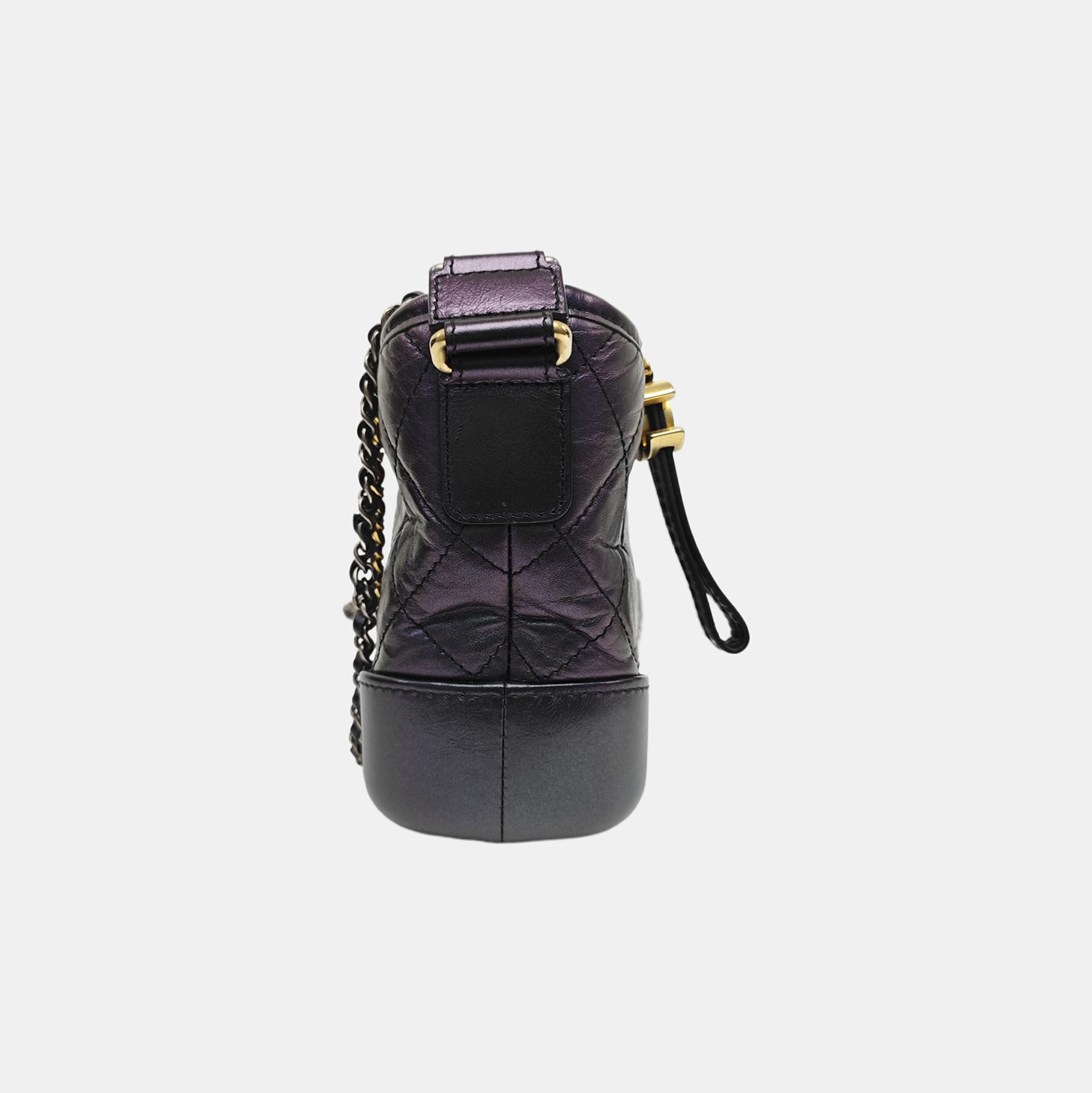 GABRIELLE Small Quilted Calfskin Purple
