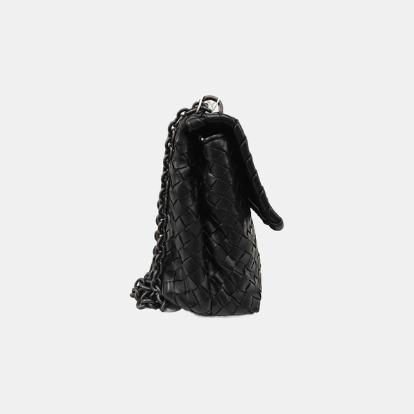 Lambskin Shoulder Bag Black