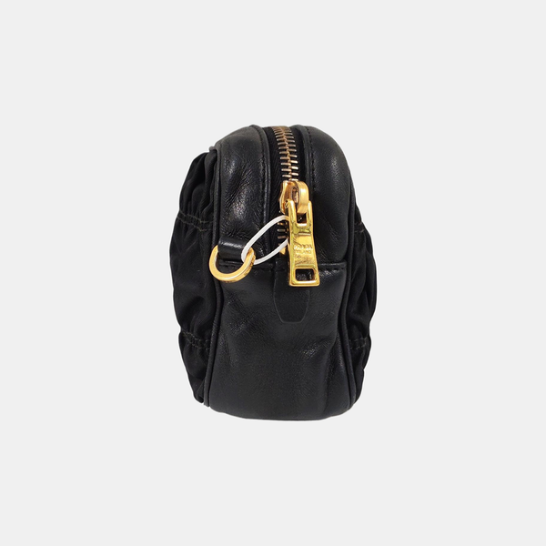 Nylon Shoulder Bag Black