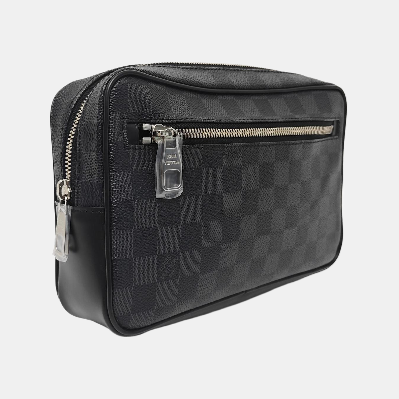 ALPHA Damier Graphite Coated Canvas Gray