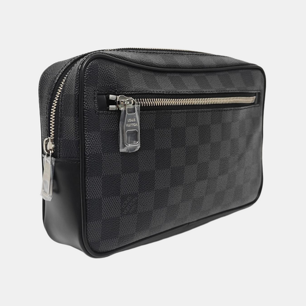 ALPHA Damier Graphite Coated Canvas Gray