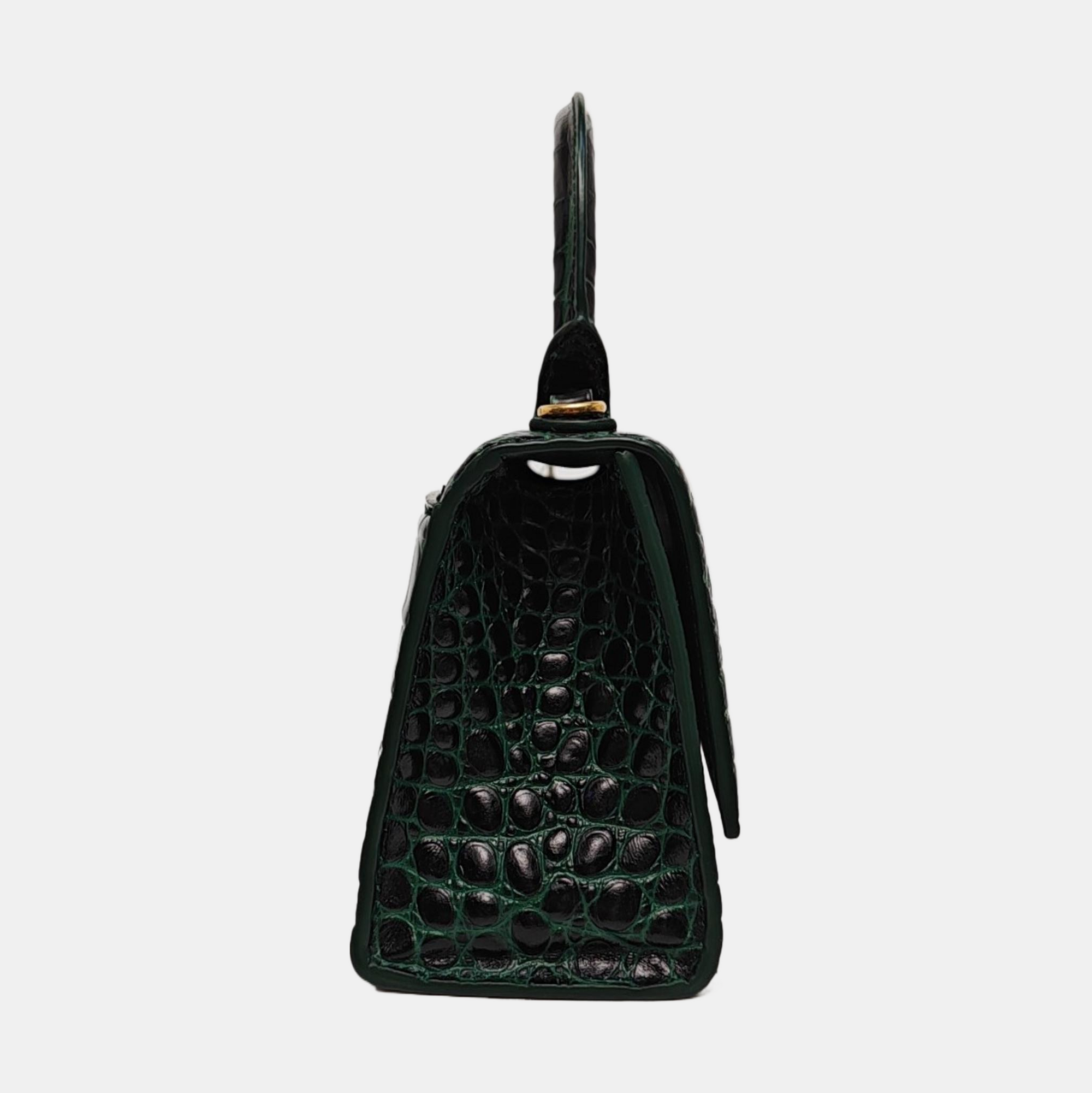 Hourglass Small Calfskin Green
