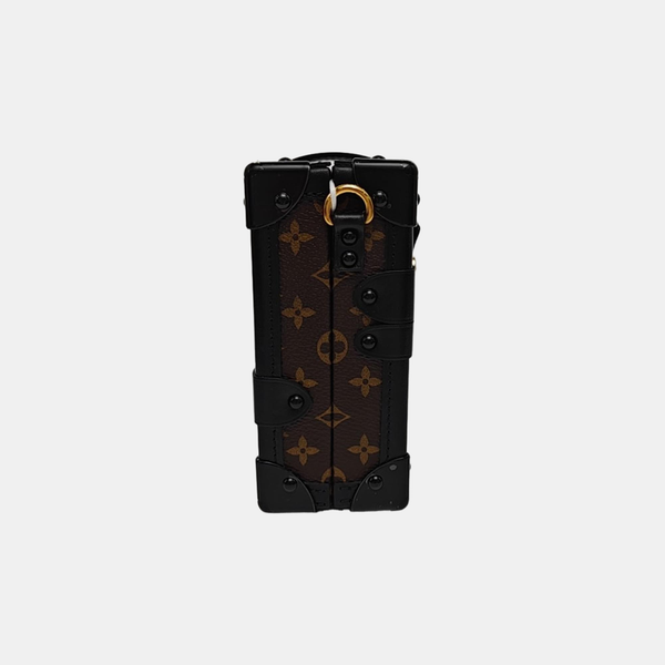 PETITE MALLE Monogram Coated Canvas Brown