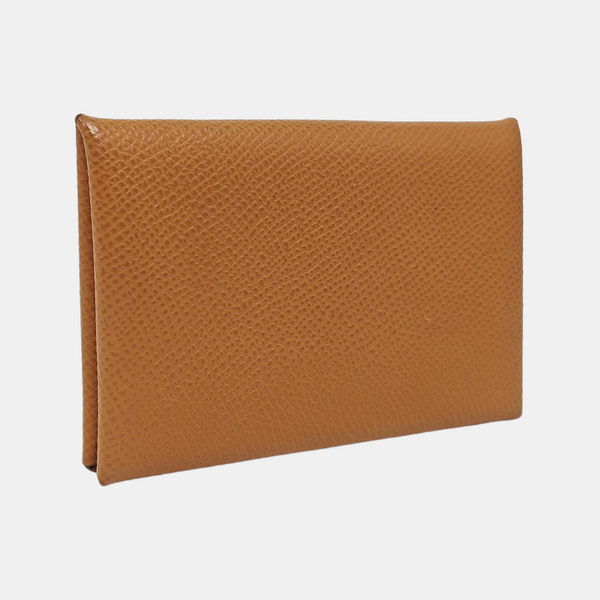 Calvi Epsom Brown Card Holder