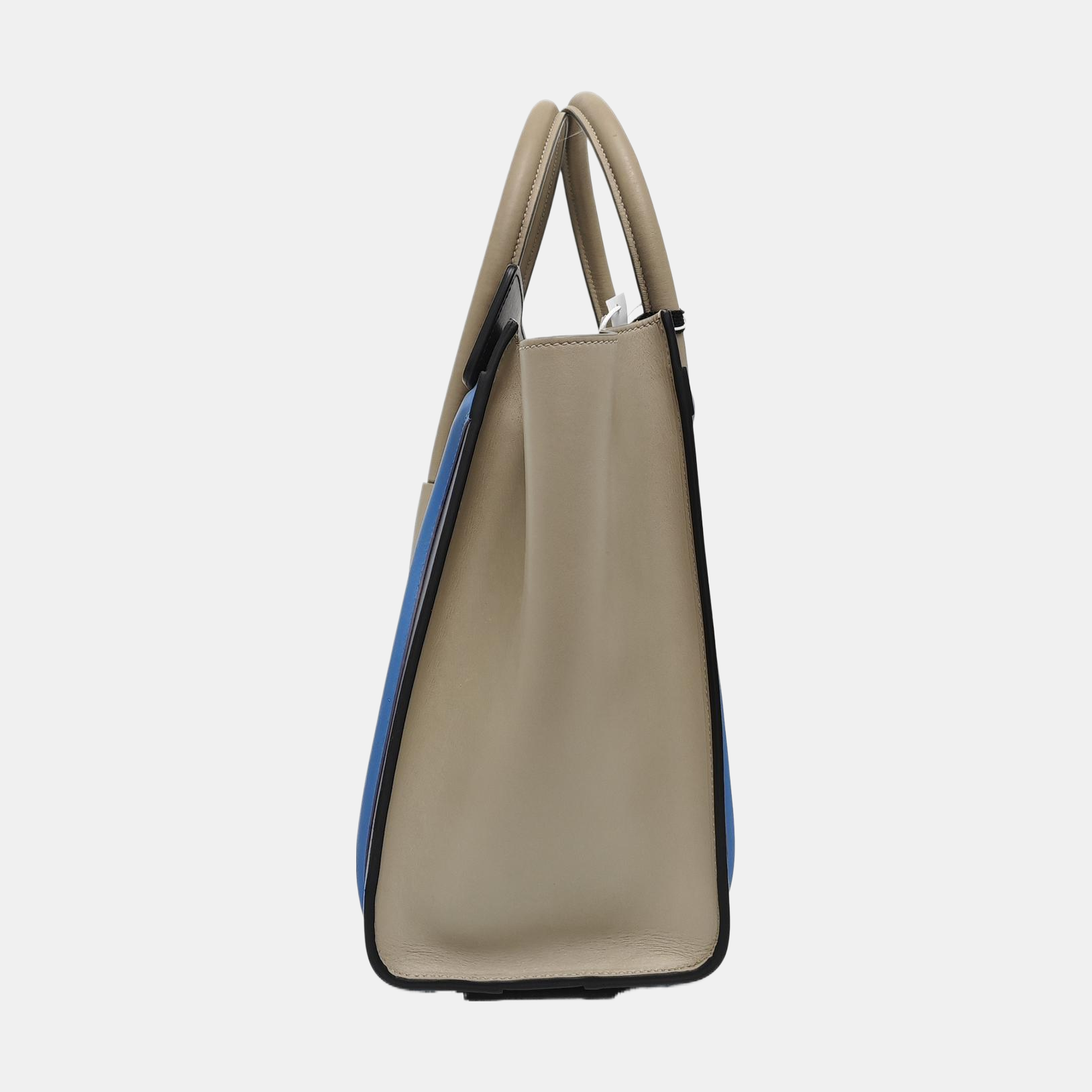 Authenticated pre-owned  LUGGAGE Micro Calfskin Gray - Tote Bag at Looply