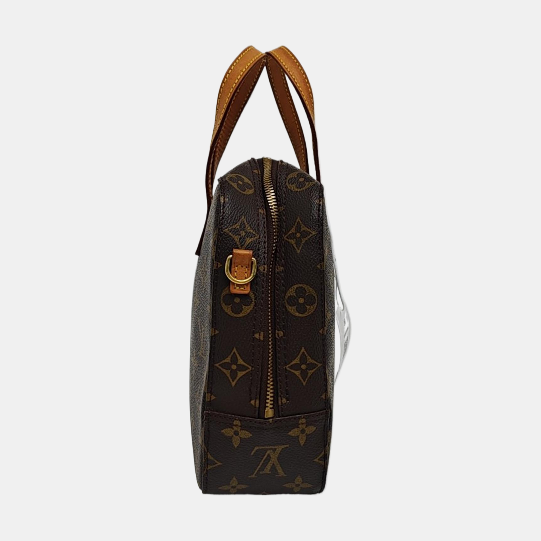 SPONTINI Monogram Coated Canvas Brown