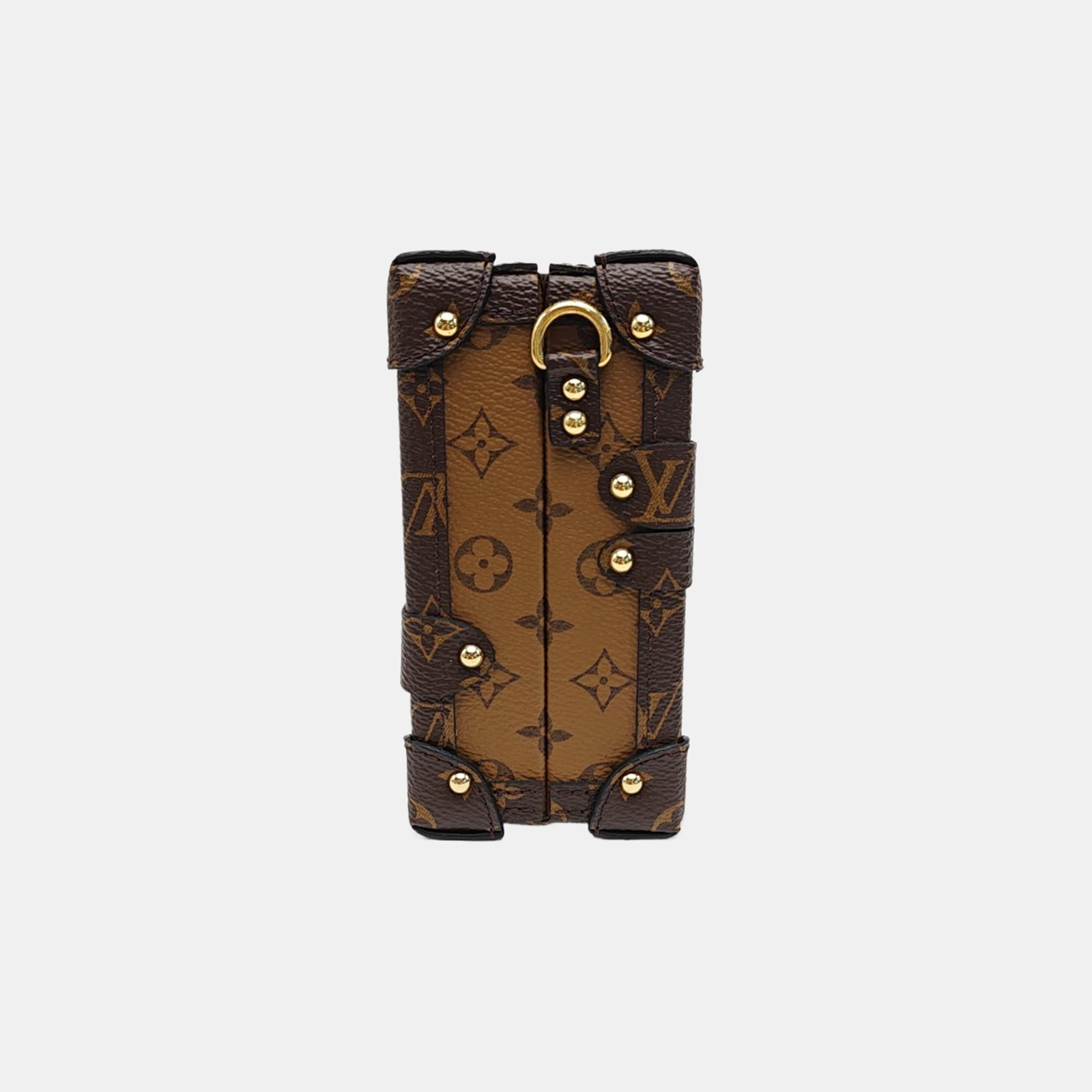 PETITE MALLE Monogram Coated Canvas Brown