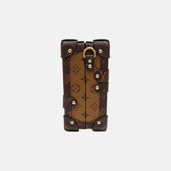 PETITE MALLE Monogram Coated Canvas Brown