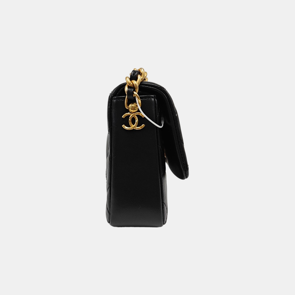 Mini Quilted Lambskin Black