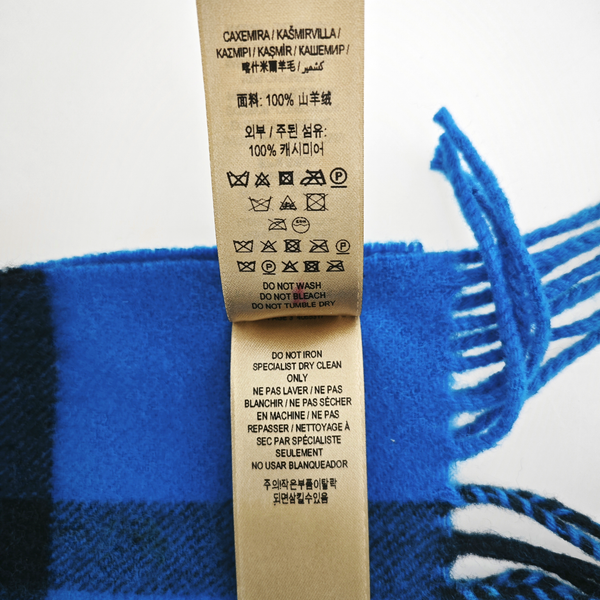 Cashmere Scarf Blue